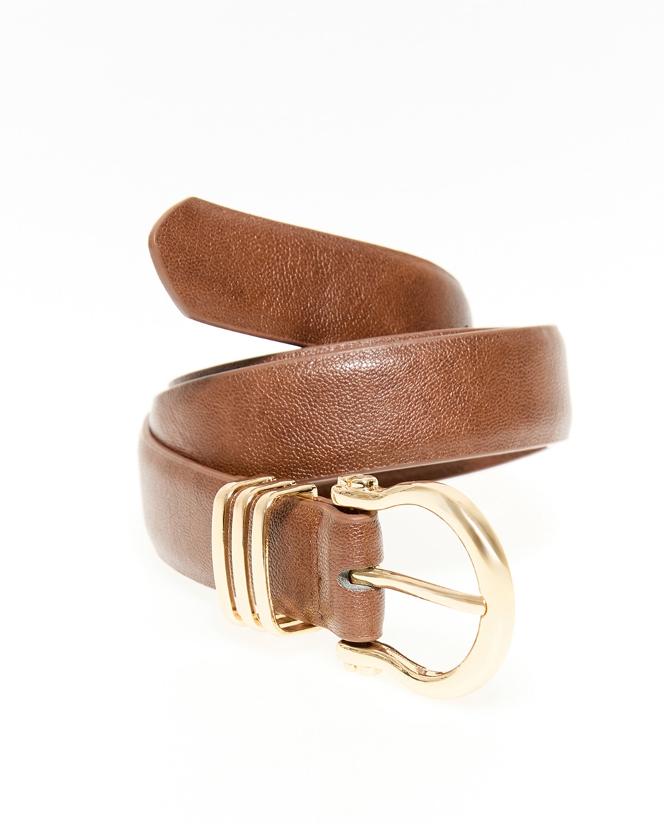 Cinto com Ferradura Tripla 730 Camel-3