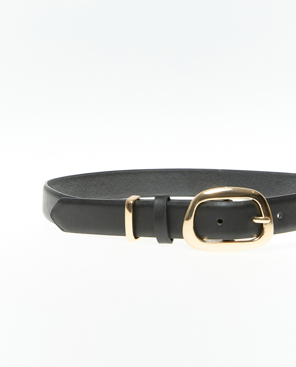 Cinturón hebilla trapecio - Sfera - Negro Negro-1