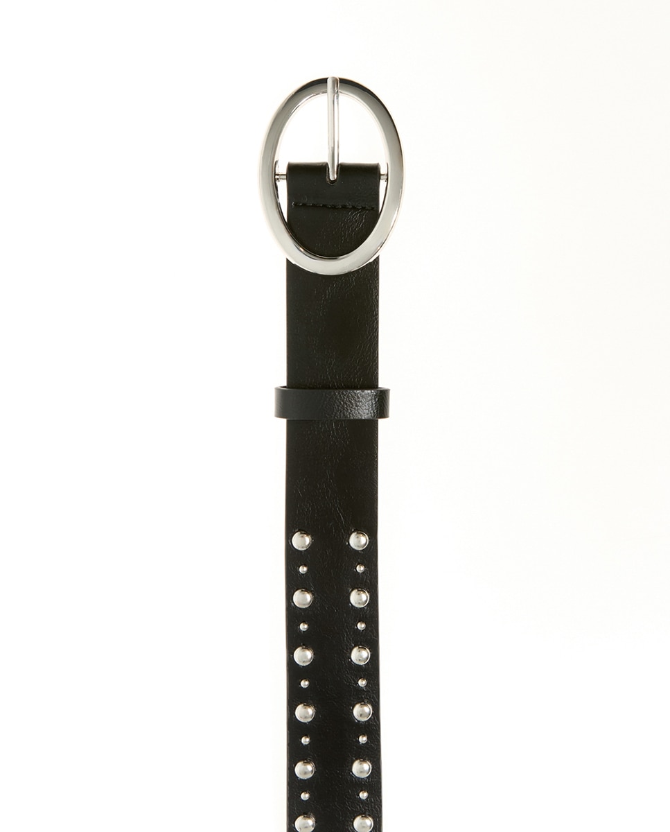 Cinturón tachas ovalado - Sfera - Negro Negro-2