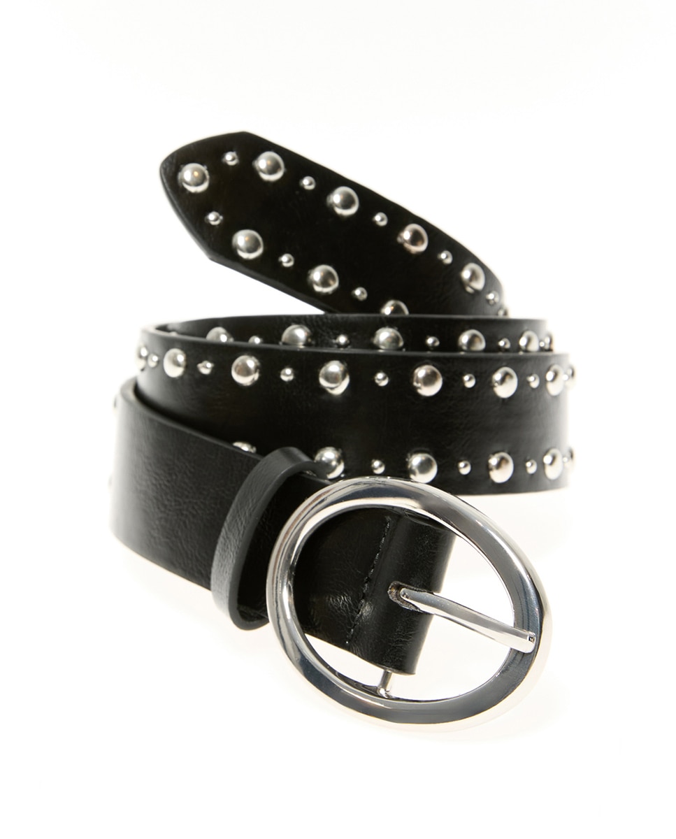 Cinturón tachas ovalado - Sfera - Negro Negro-3
