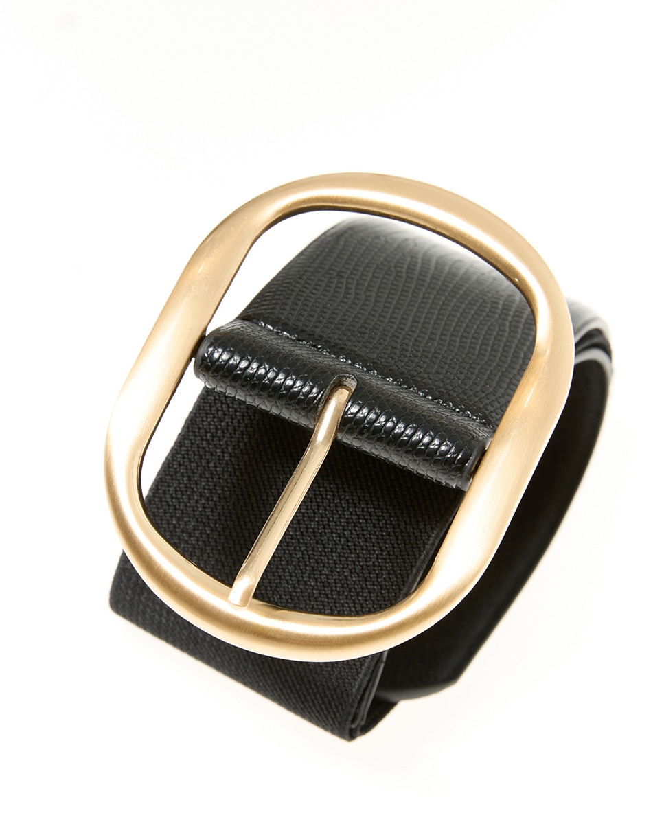 Faixa Oval Lagarto Preto-3