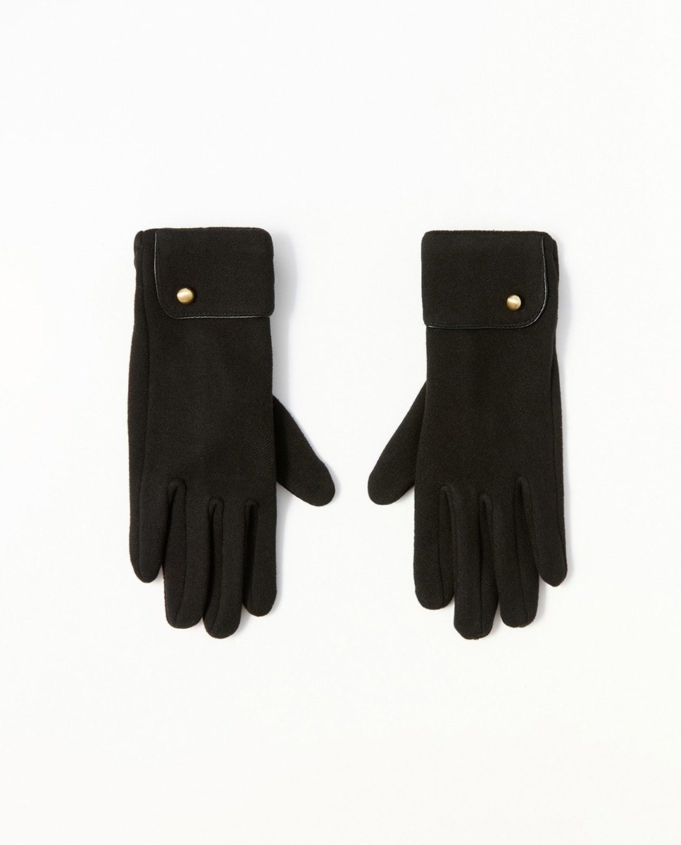 Imagen 0 de Guantes boton metal Negro