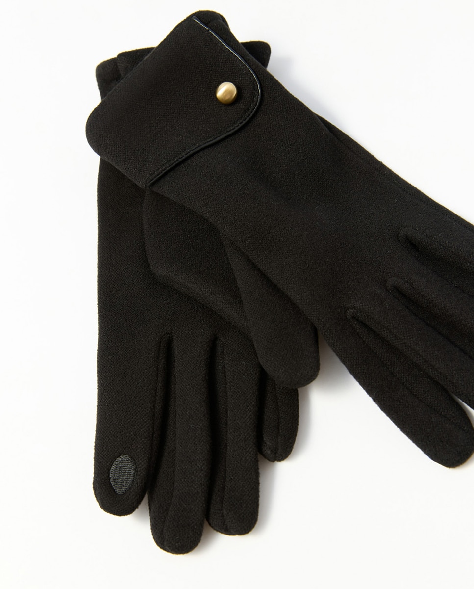 Guantes boton metal - Sfera - Negro Negro-2