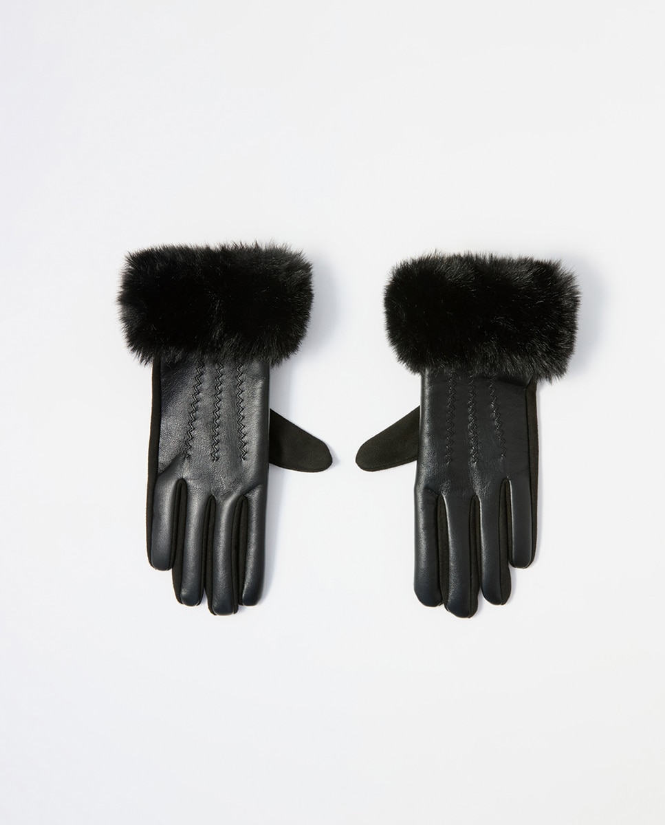 Imagen 0 de Guantes combinados pelo Negro
