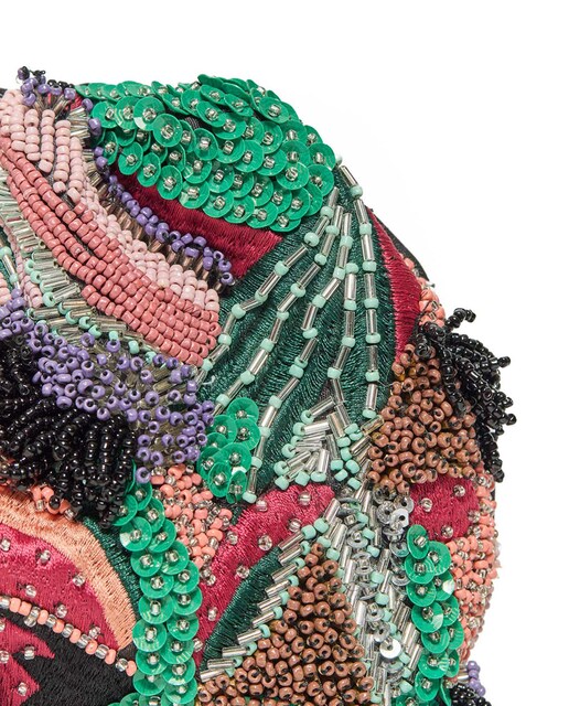 Pouch bordado estampado