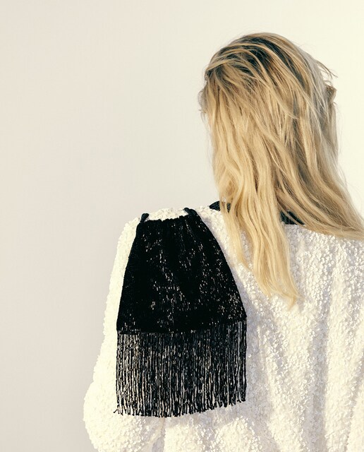 Imagen 0 de Saco beads borlas