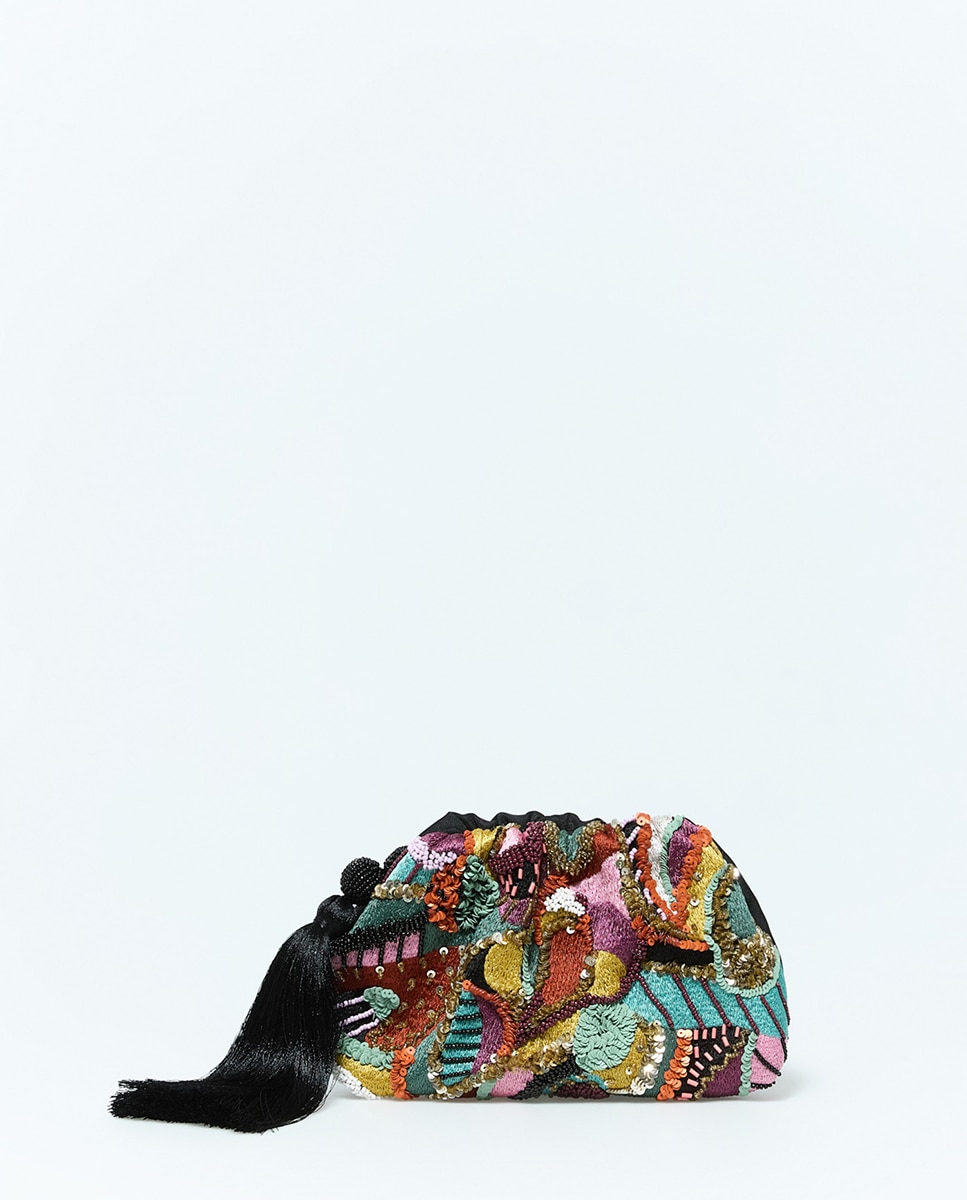 Imagem 0 de Mala Pouch com Bordado Africano