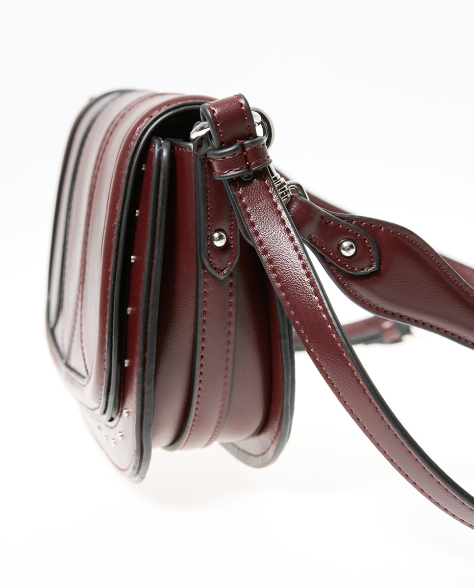 Mala a Tiracolo com Detalhe de Tachas Bordeaux-4