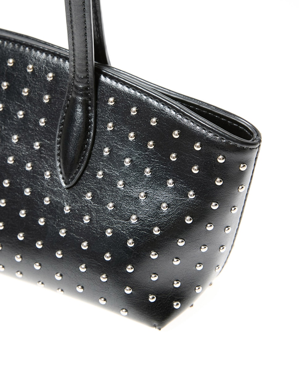 Mala de Ombro com Tachas Preto-2
