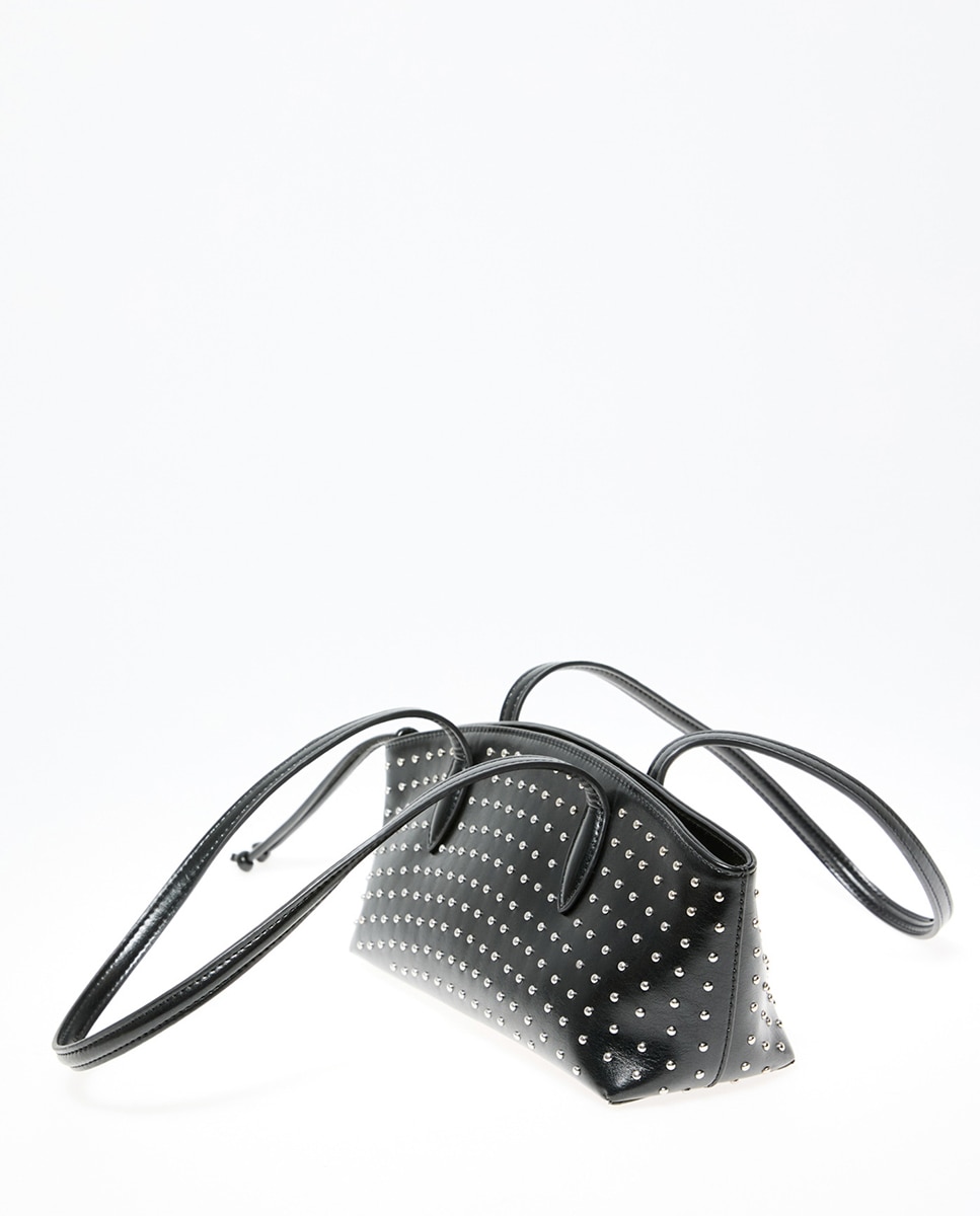 Mala de Ombro com Tachas Preto-3
