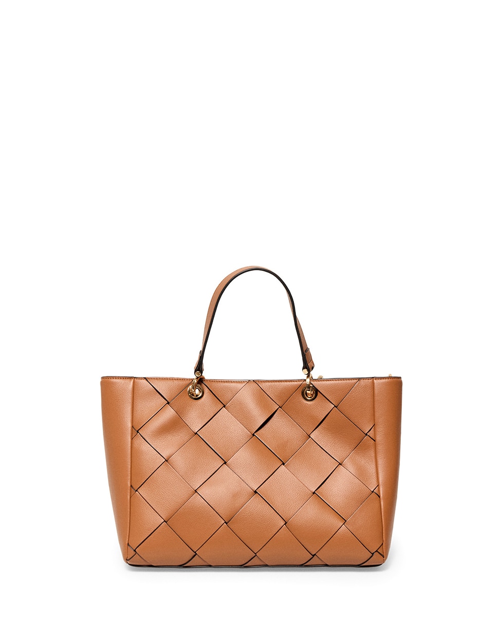 Mala Entrançada com Alças Castanho-1