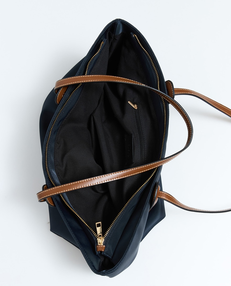 Mala Shopper em Nylon Azul-marinho-4
