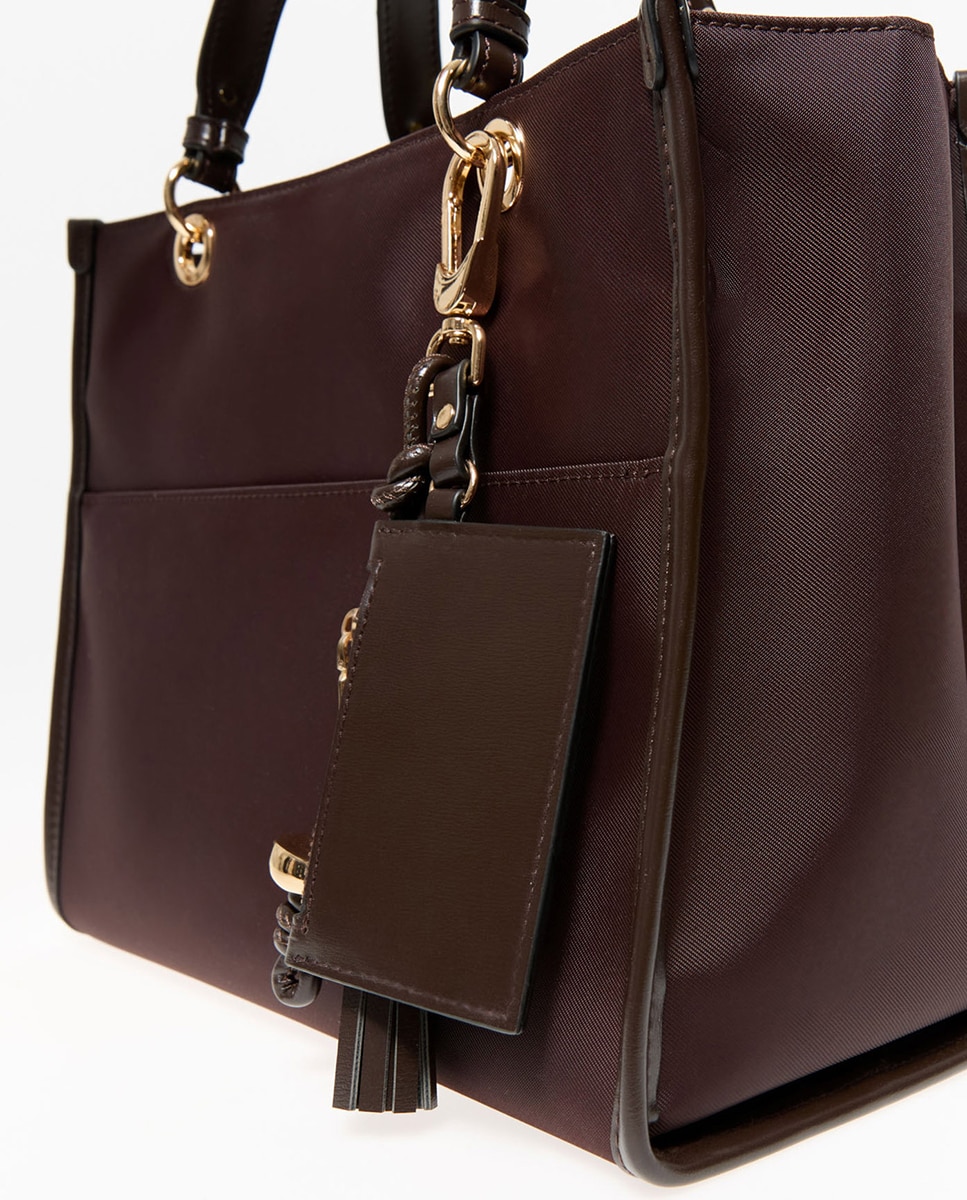 Mala de Nylon com Alça Rígida Chocolate-3
