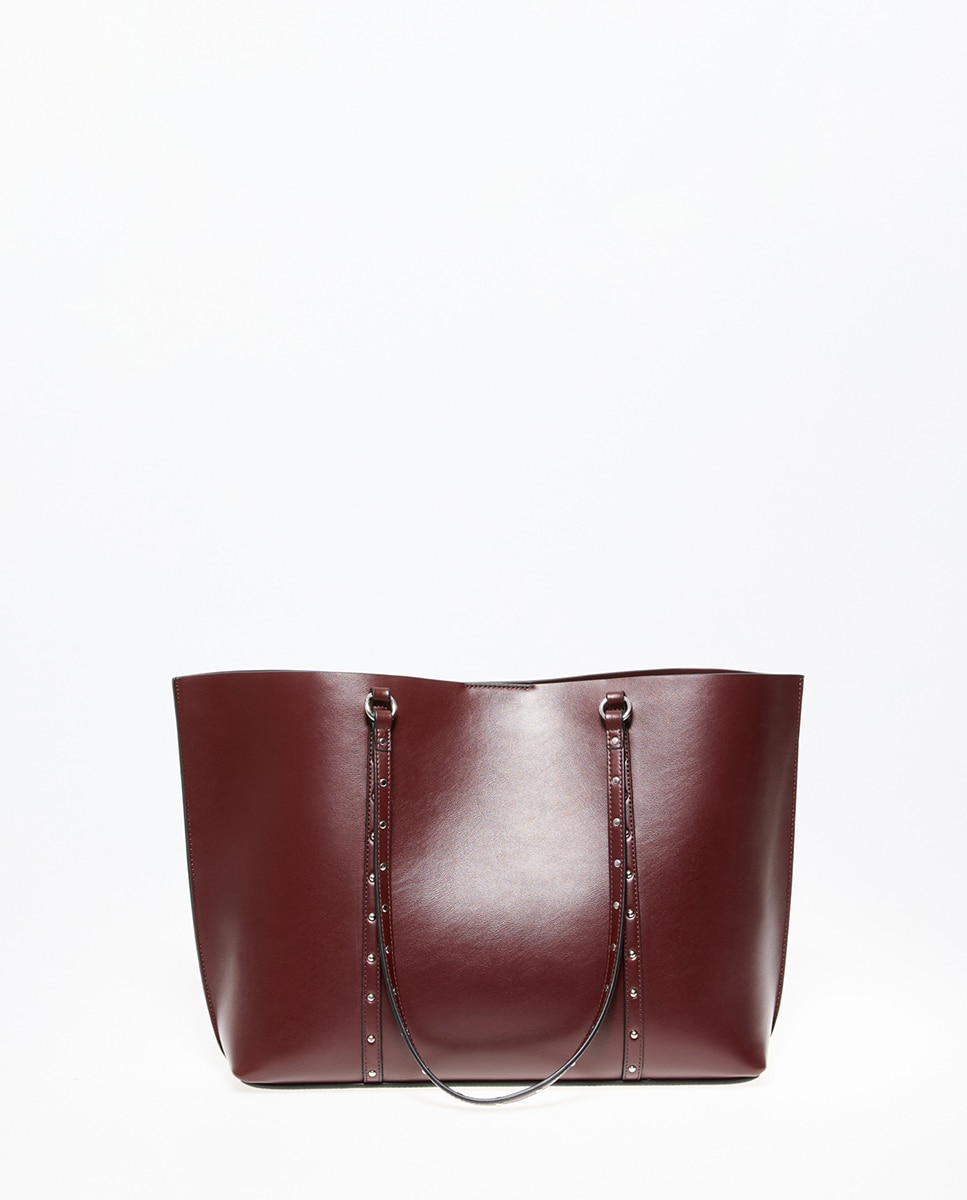 Bolso shopper achalorado - Sfera - Burdeos Burdeos-1