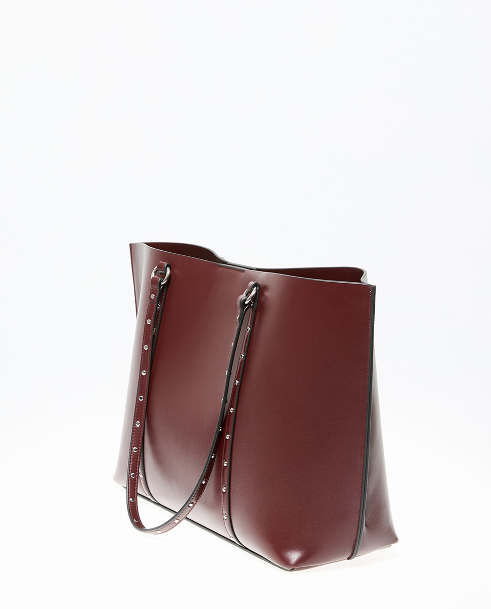 Bolso shopper achalorado - Sfera - Burdeos Burdeos-2