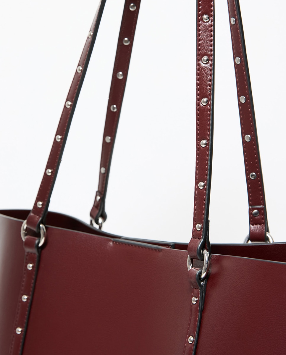 Bolso shopper achalorado - Sfera - Burdeos Burdeos-3