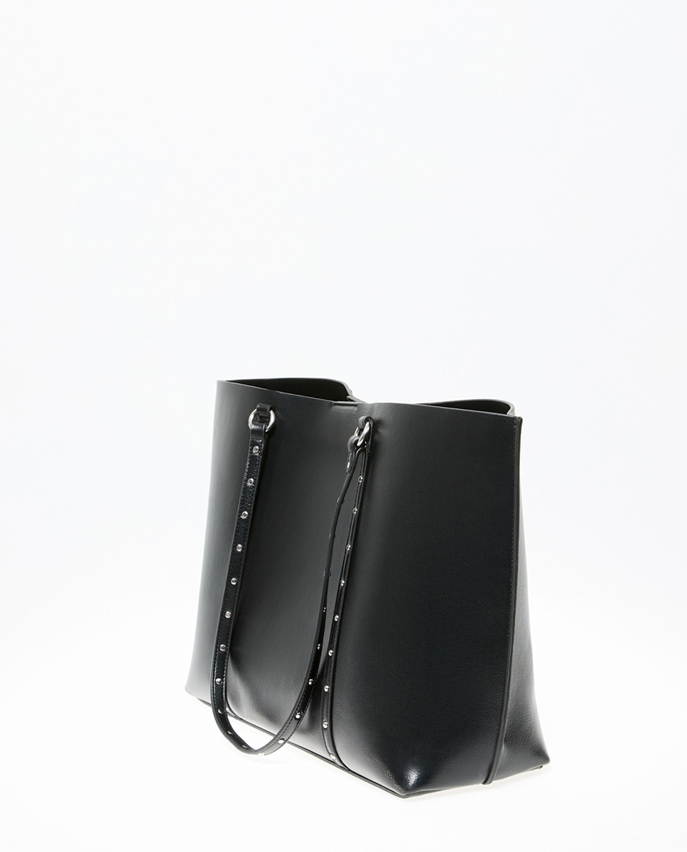 Mala Shopper Envernizada Preto-2
