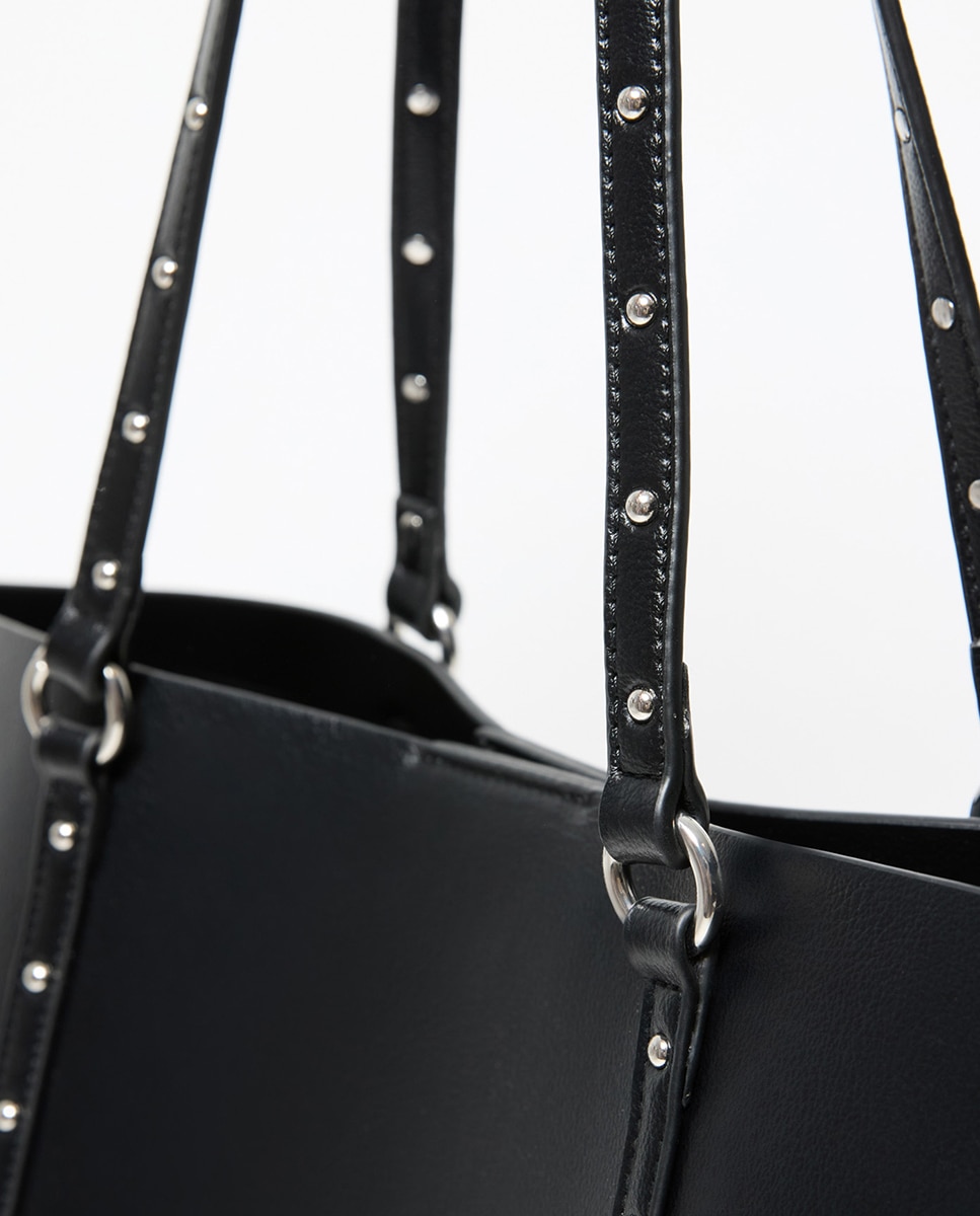 Mala Shopper Envernizada Preto-3