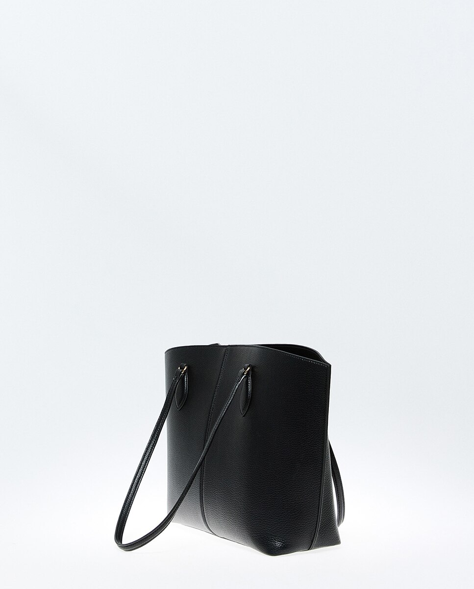 Mala Shopper Grande Lisa Preto-2