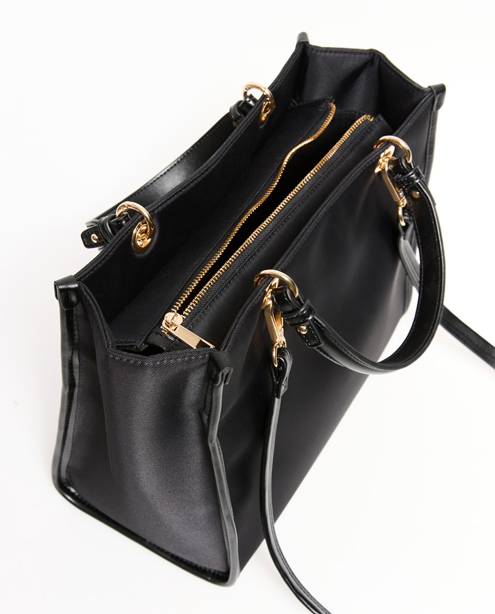 Mala de Nylon com Alça Rígida Preto-4