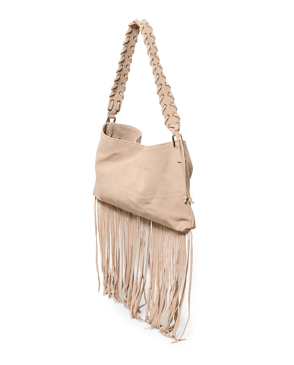 Mala de Ombro em Pele Bege-3