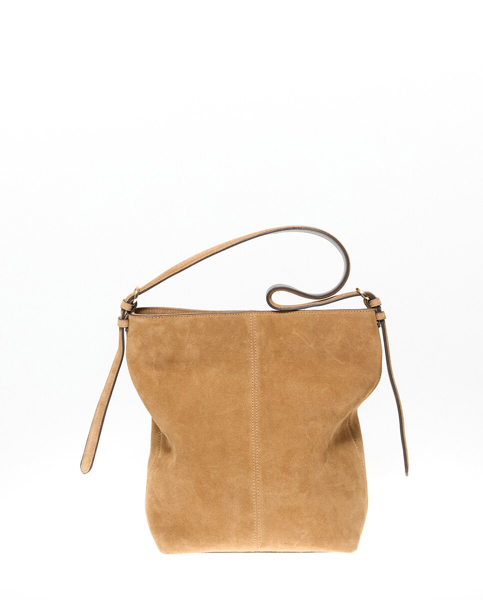 Imagen 0 de Bolso hobo piel con corte