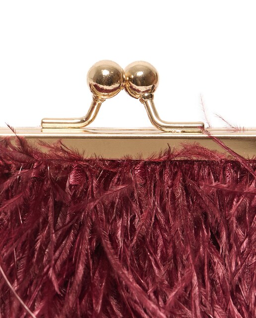 Bolso plumas fiesta