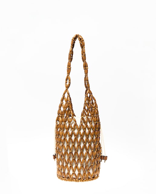 Imagen 0 de Bolso bolas madera