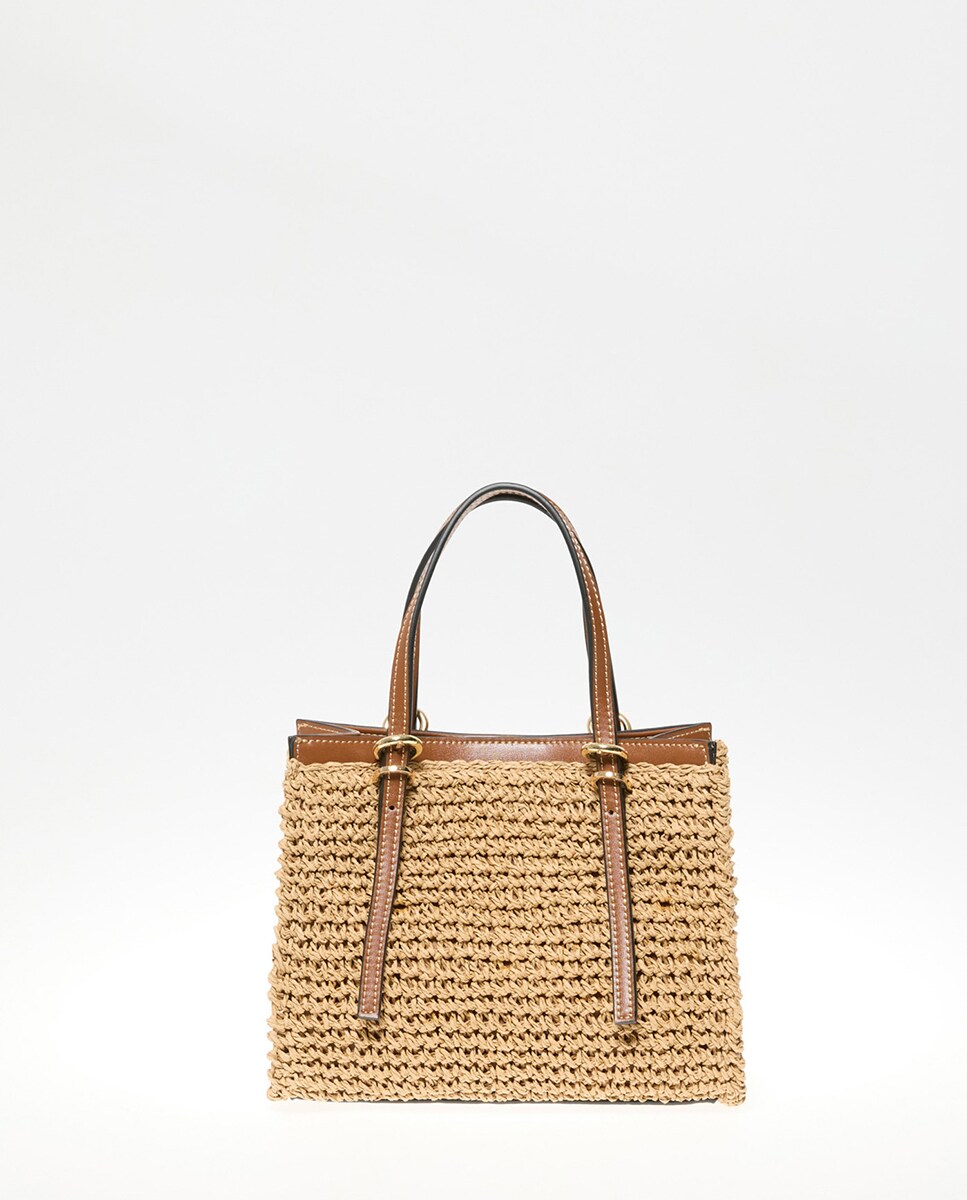 Imagen 0 de Bolso fibra natural nudos 730 Camel