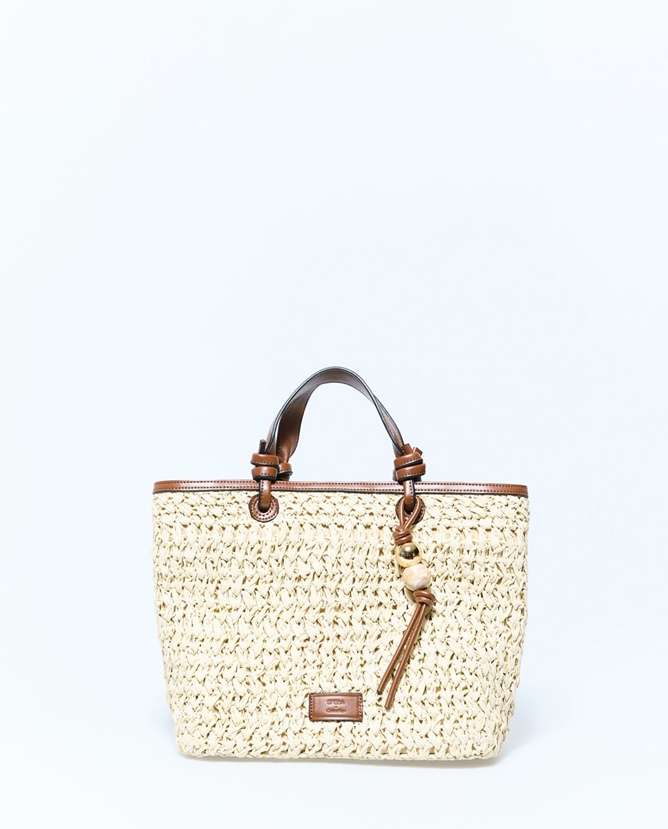 Imagen 0 de Bolso rafia natural