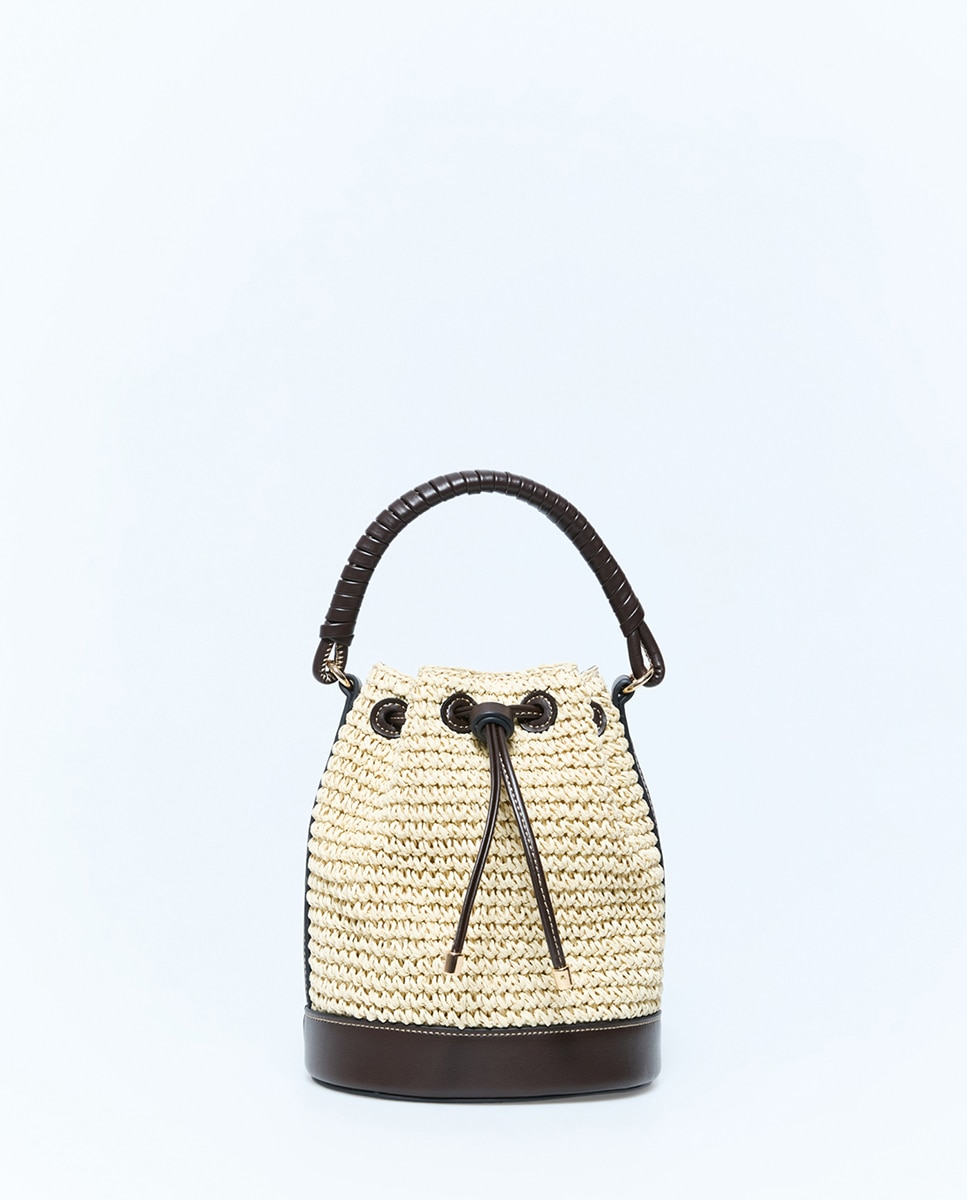 Imagem 0 de Mala Arredondada de Ráfia Natural