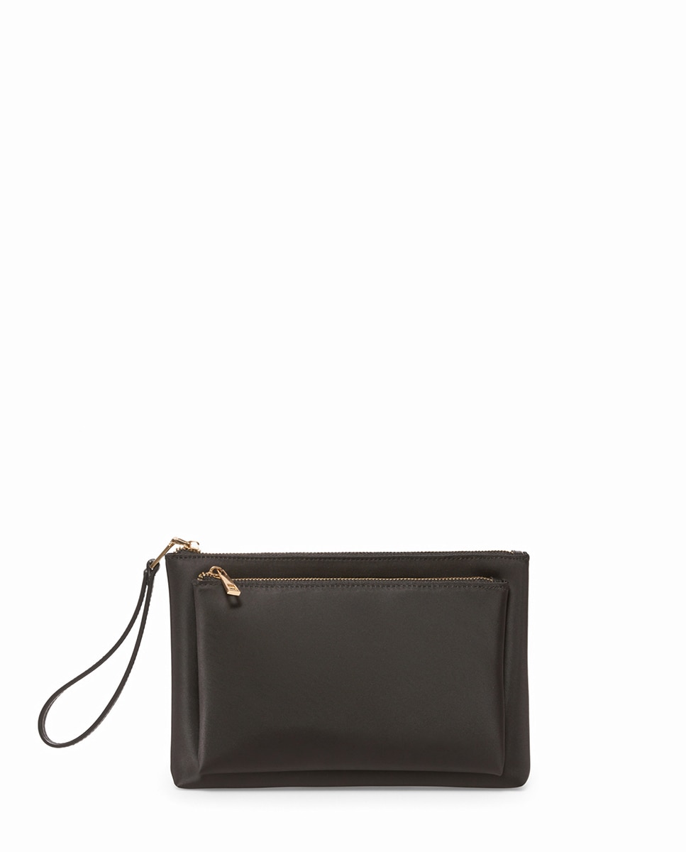 Carteira Dupla de Nylon Preto-1