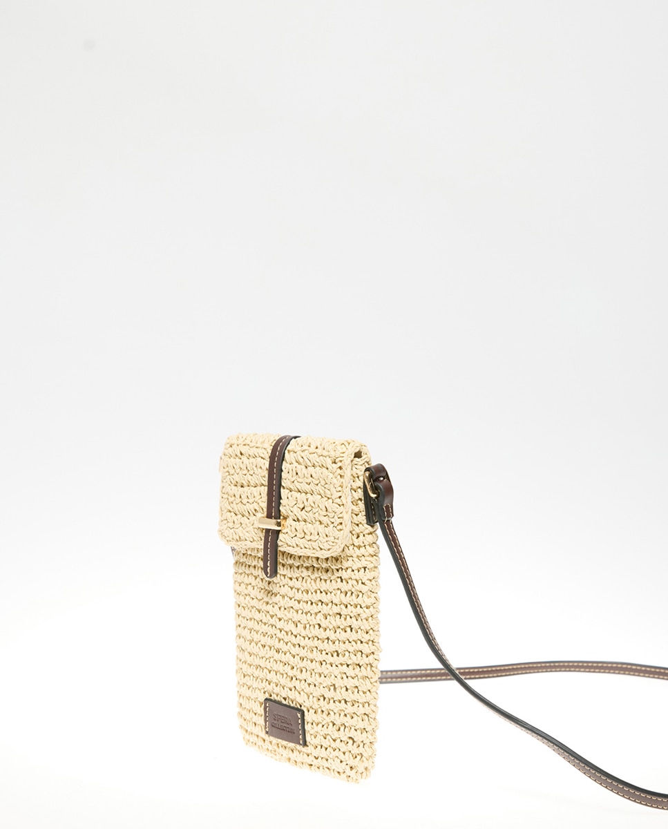 Capa de Telemóvel de Ráfia Natural 120 Cru-2