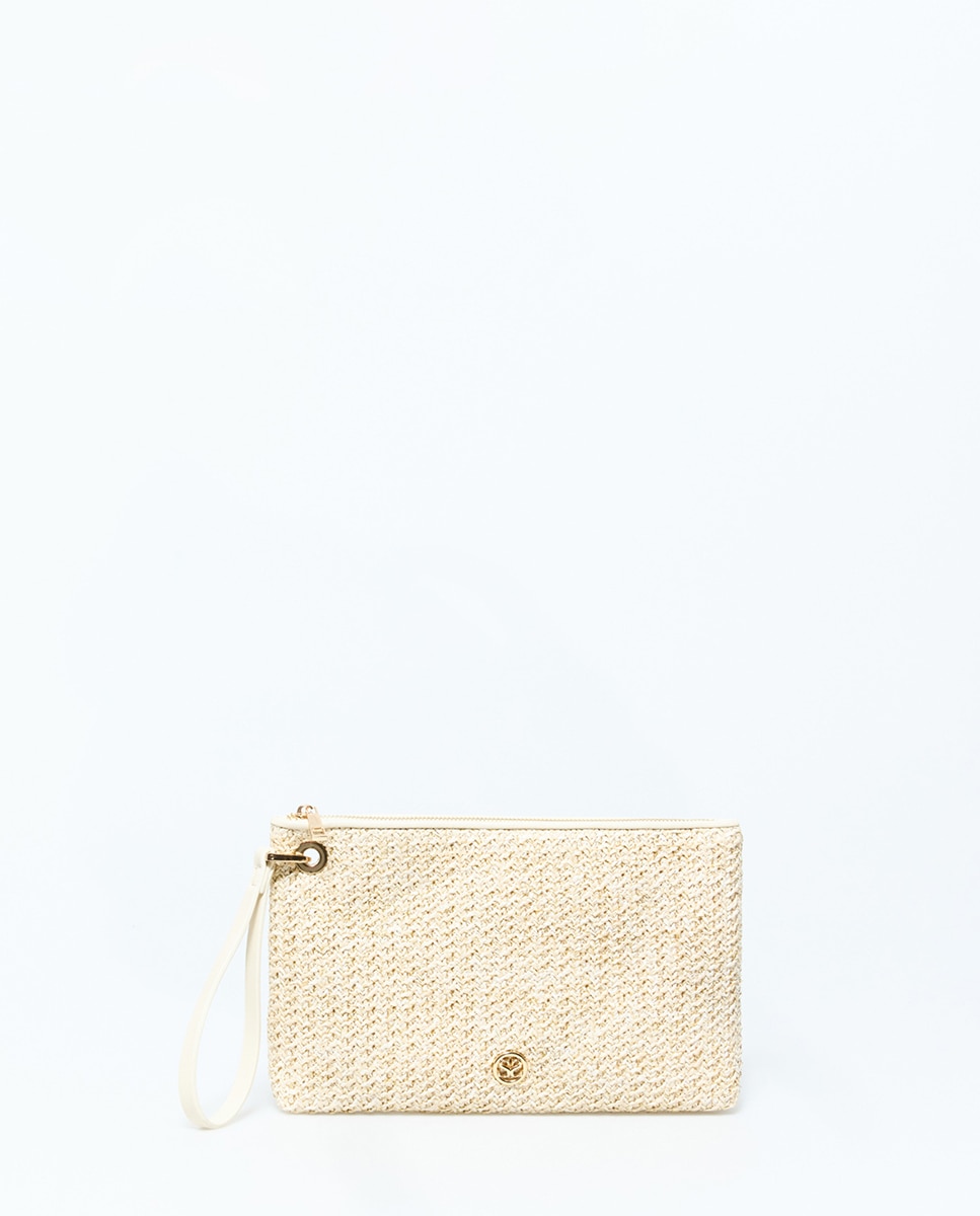 Imagem 0 de Carteira de Ráfia de Fio Metalizado