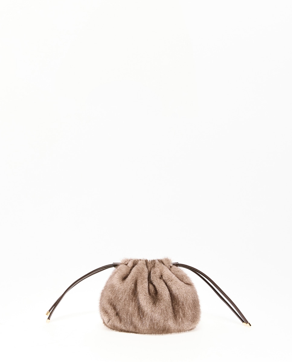 Imagem 0 de Mala Pouch Larga com Pelo