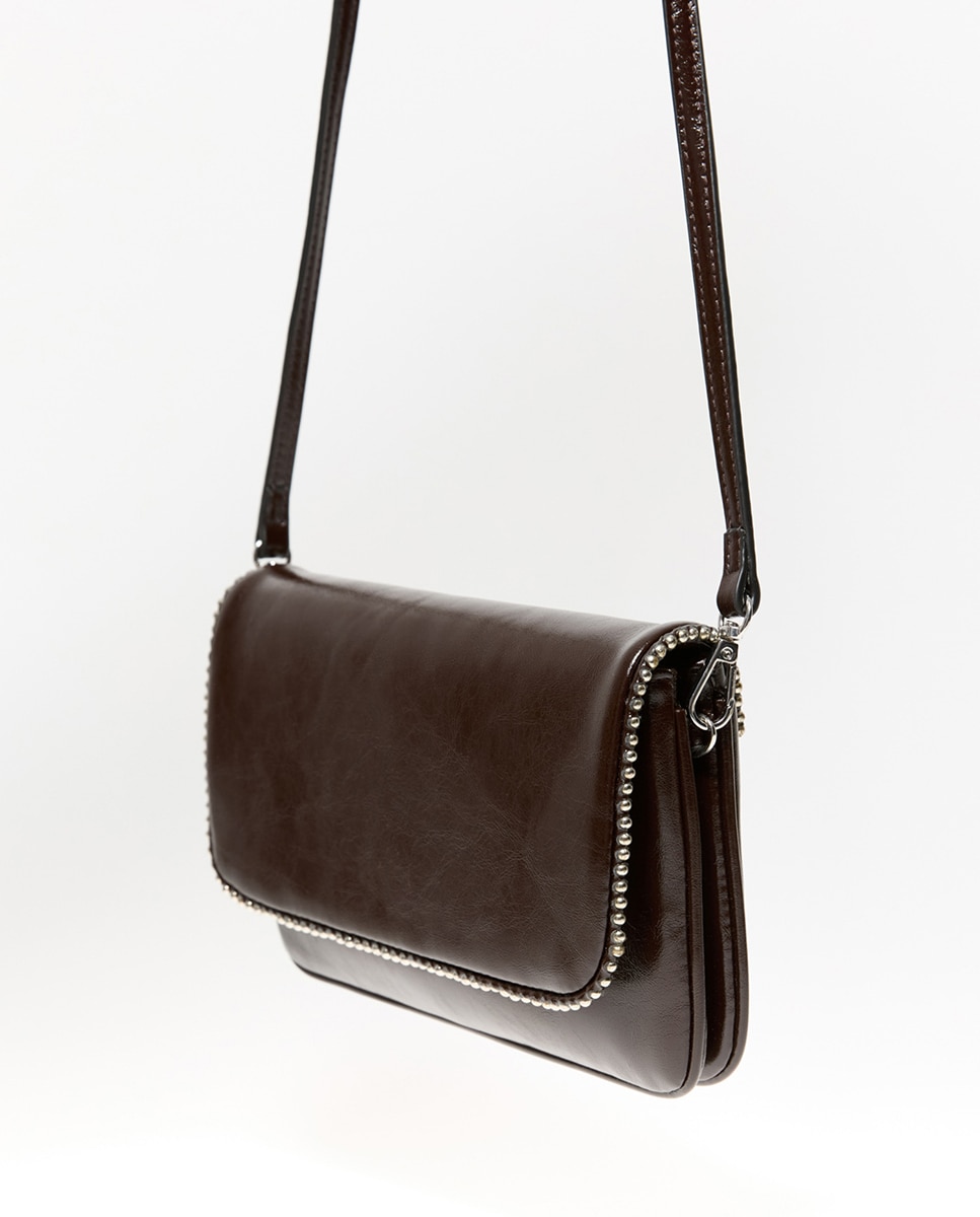 Mini bolso doble con solapa - Sfera - Chocolate Chocolate-2