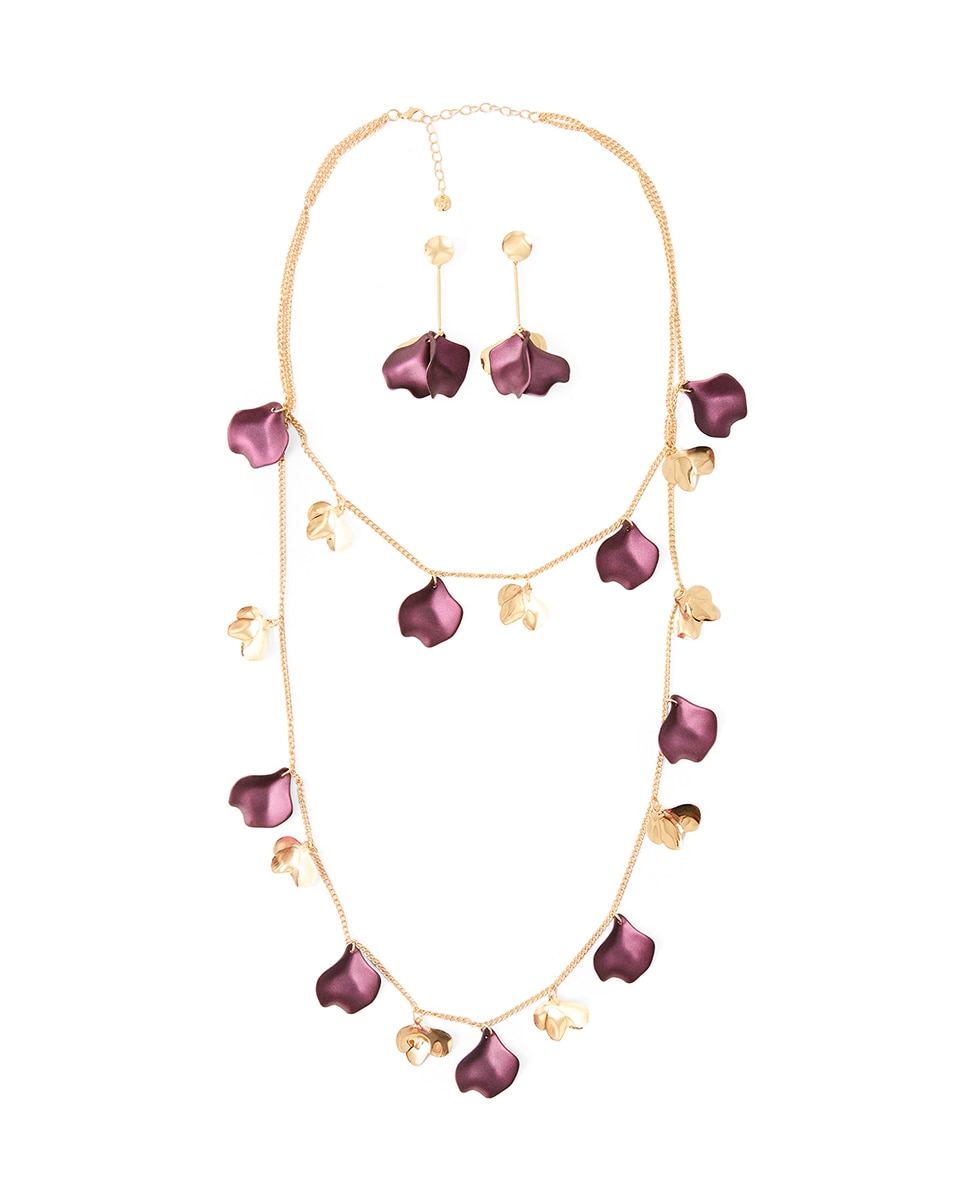 Conjunto de Pétalas Roxo-1