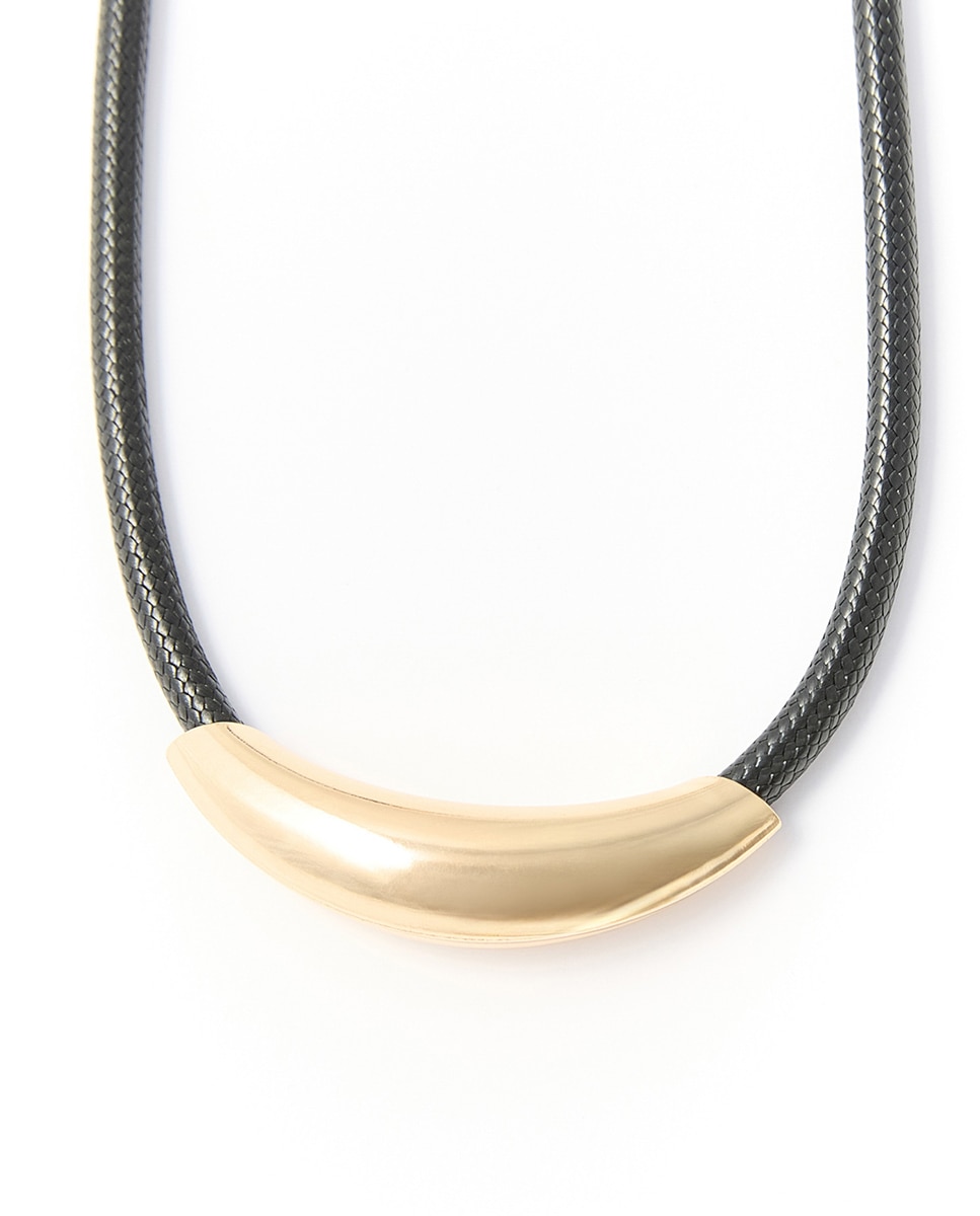 Conjunto de Colares com Corda Preto-3