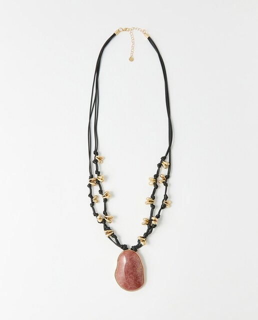 Imagen 0 de Collar maxipiedra satén