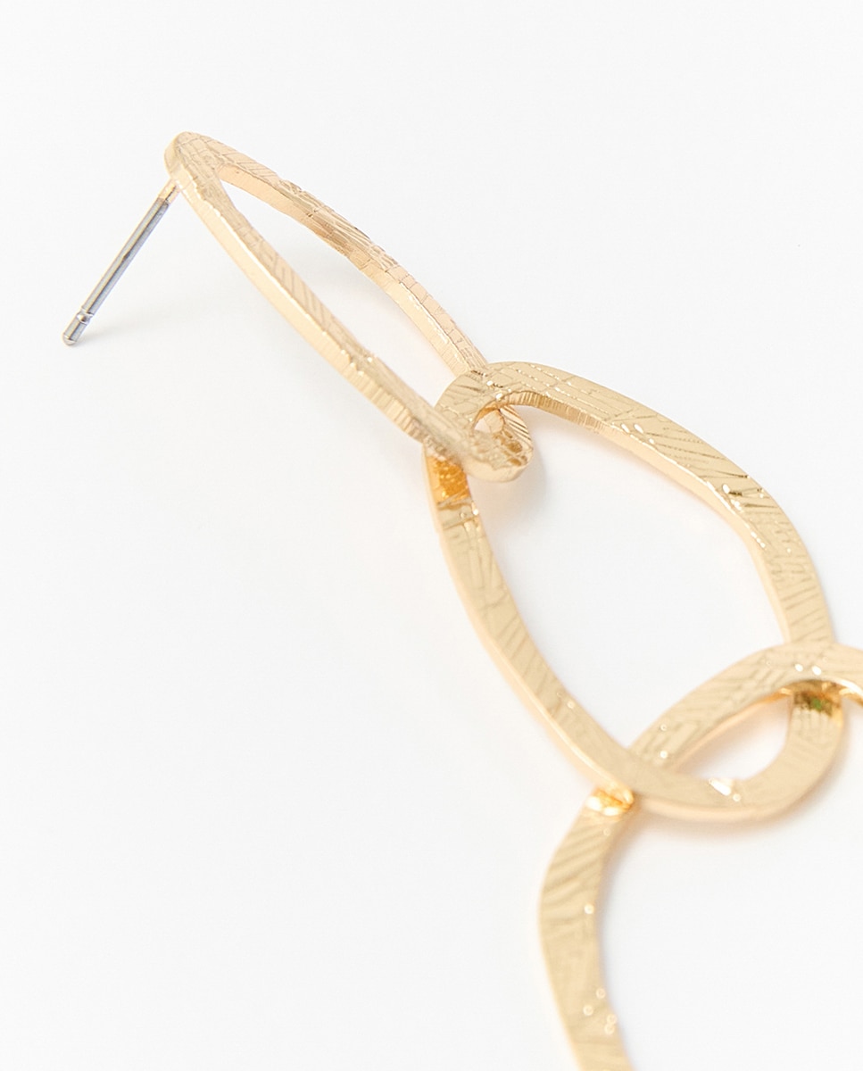 Conjunto de Argolas Duplo Ouro-3