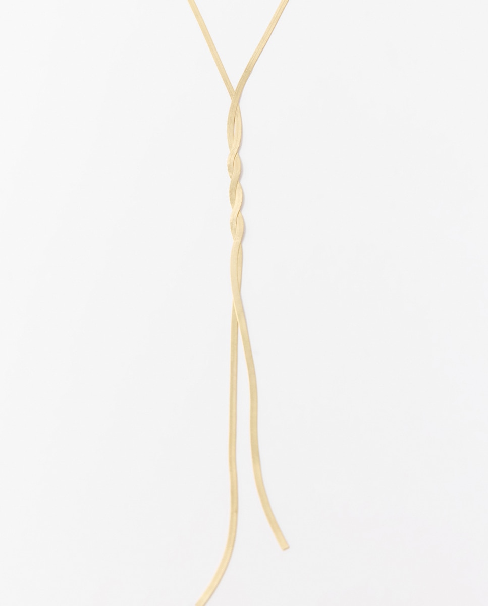 Choker lariat trenza Oro Sfera Oro-2