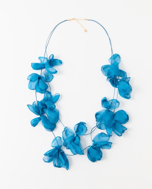 Imagen 0 de Collar pétalos textiles