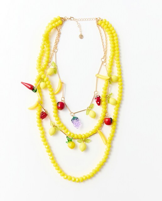 Imagen 0 de Collar brillos frutas