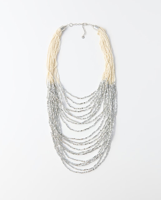 Imagen 0 de Collar multifilas cuentas