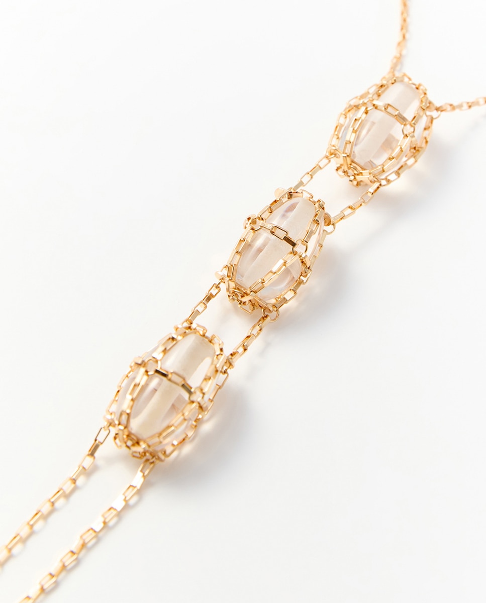 Colar com Pedra Cativante 390 Ouro-2