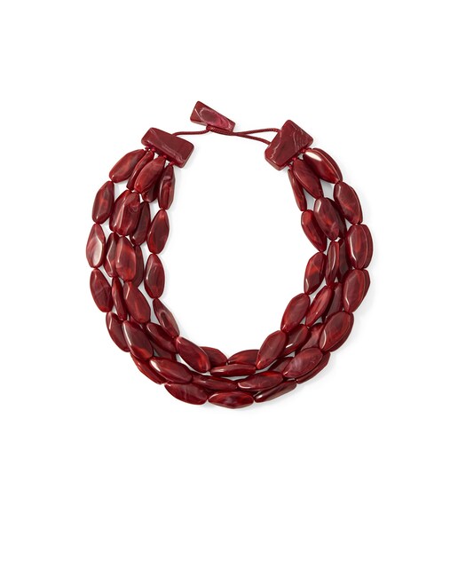 Imagen 0 de Choker multipiedras rojizas