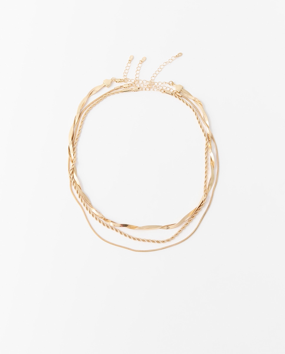 Imagem 0 de Conjunto de 3 Correntes de Metal