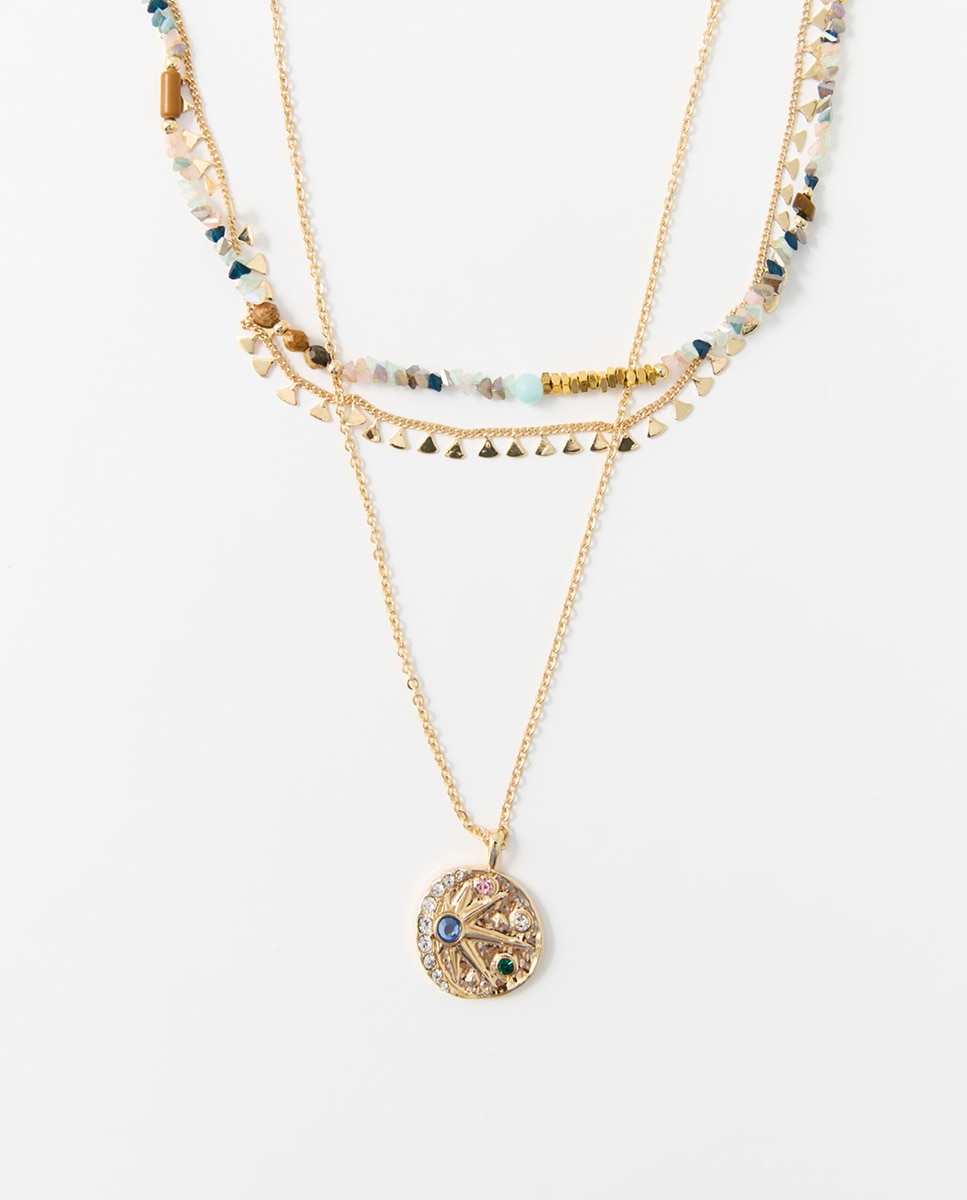 Conjunto de chokers esotéricos Multicolor-2