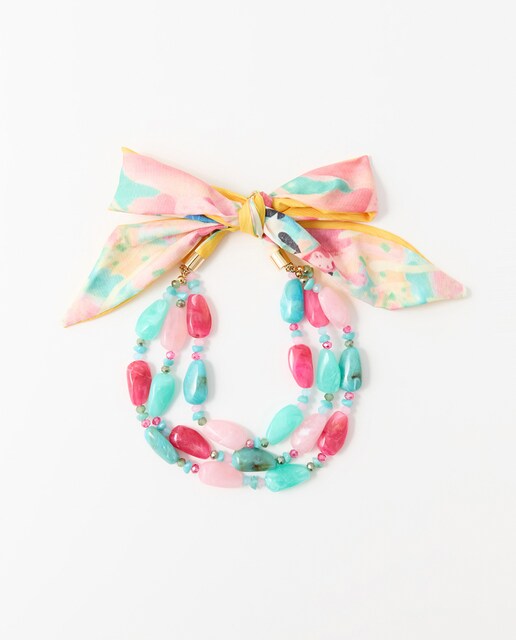 Imagen 0 de Choker lazo piedras