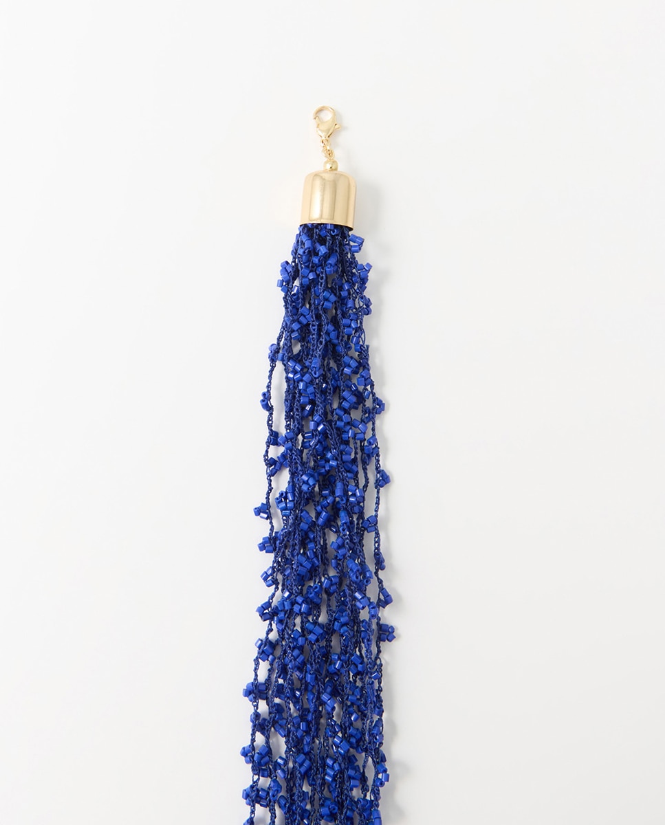 Choker com Contas Azul-2